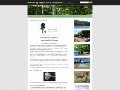 poconosprings.org snapshot