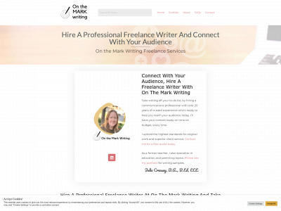 onthemarkwriting.com snapshot