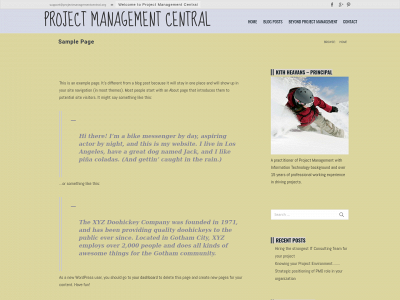 projectmanagementcentral.org snapshot