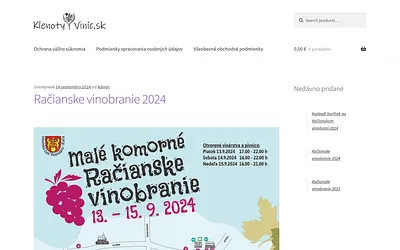 klenotyvinic.sk snapshot