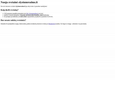 elysiumrealms.lt snapshot