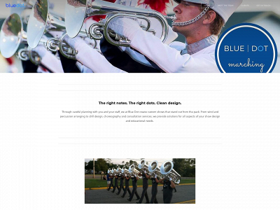 www.bluedotmarching.com snapshot
