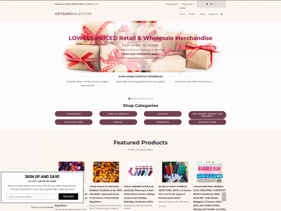 giftsandsales.com snapshot