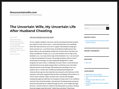 theuncertainwife.com snapshot