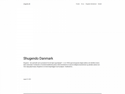 shugendo.dk snapshot