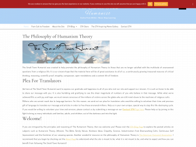 smalltownhumanist.org snapshot