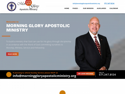 morninggloryapostolicministry.org snapshot