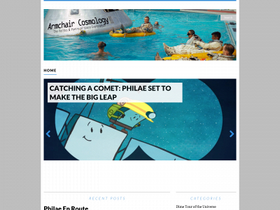 armchaircosmology.com snapshot