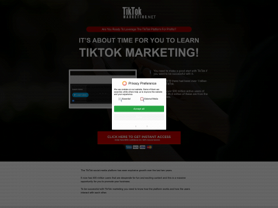 tiktok-marketing.net snapshot