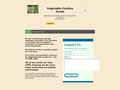 gardenvegetableseeds.com snapshot