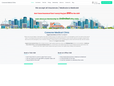 careonemedicalclinic.com snapshot