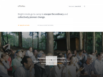 offsitecamp.com snapshot