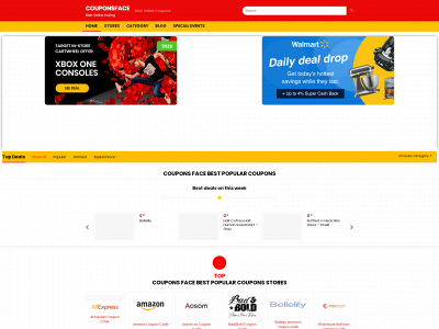 couponsface.com snapshot