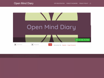 openminddiary.com snapshot