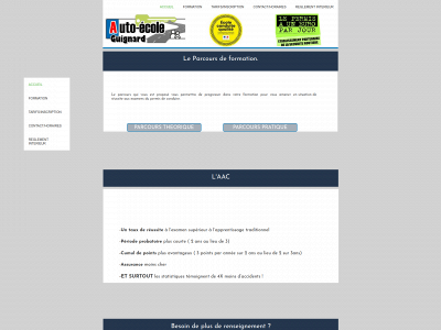autoecoleguignard.fr snapshot