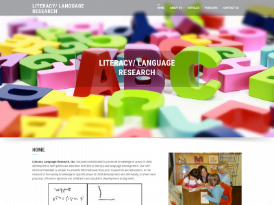 literacylanguageresearch.com snapshot