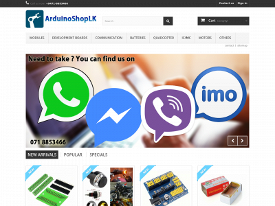 arduinoshop.lk snapshot