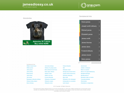 jamesdiossy.co.uk snapshot