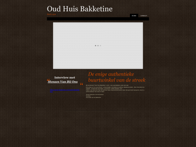 oudhuisbakketine.be snapshot