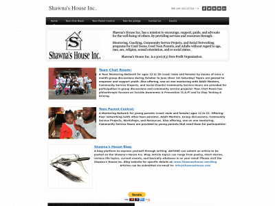 shawnashouse.org snapshot