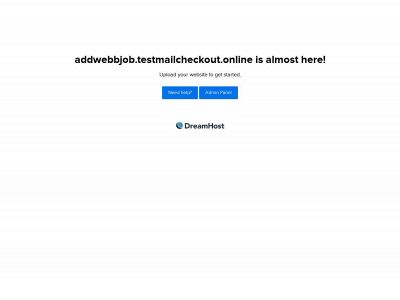 addwebbjob.testmailcheckout.online snapshot