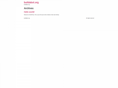 buildabot.org snapshot