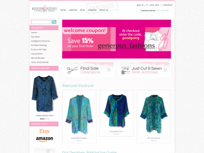 www.generousfashions.com snapshot