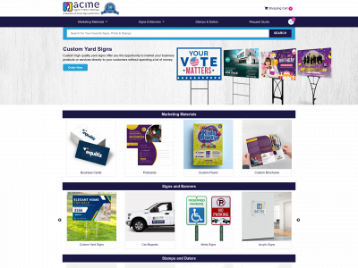 acmeprintshop.com snapshot