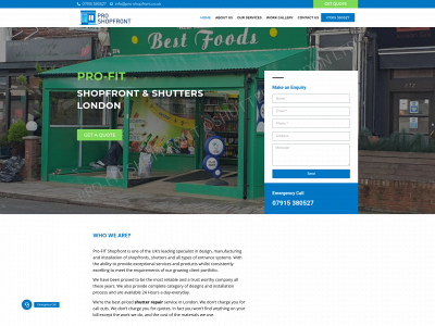 pro-shopfront.co.uk snapshot