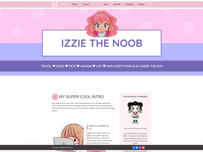 izziethenoob.com snapshot