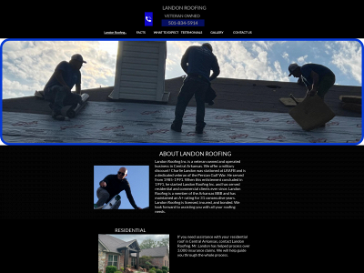landonroofinginc.com snapshot