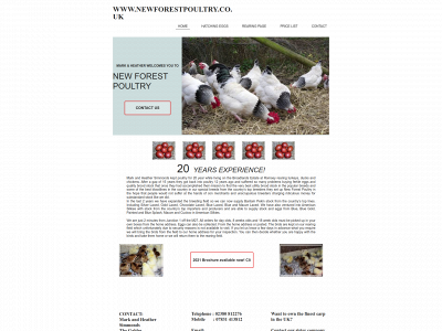 newforestpoultry.co.uk snapshot