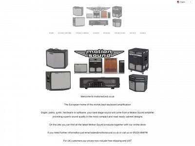 www.motionsound.co.uk snapshot