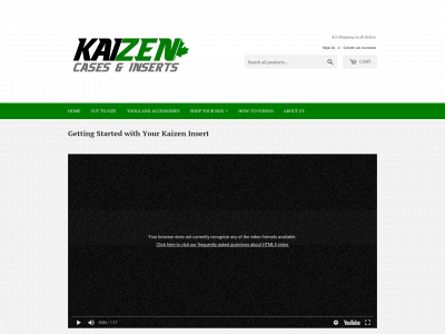 kaizencasesandinserts.com snapshot
