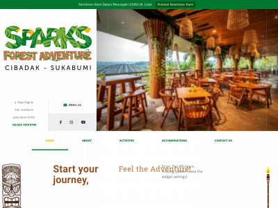 sparksforestadventure.com snapshot