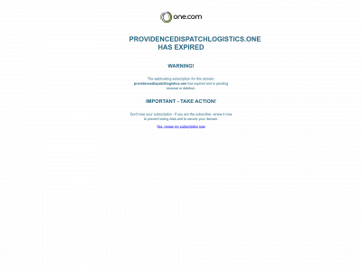 providencedispatchlogistics.one snapshot