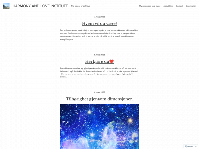 harmonyandloveinstitute.com snapshot