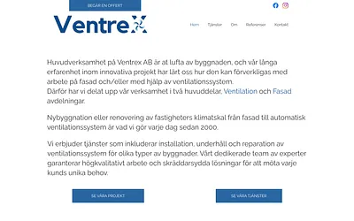 ventrex.se snapshot