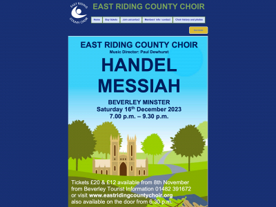 eastridingcountychoir.org snapshot