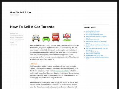howtosellacar.ca snapshot