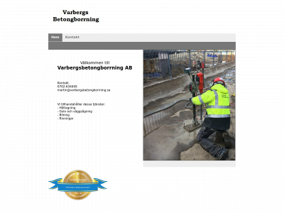 varbergsbetongborrning.se snapshot