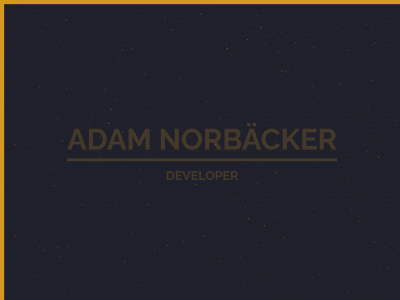 adamnorbacker.se snapshot