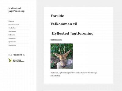 hyllestedjagtforening.dk snapshot