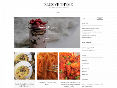 elusivethyme.com snapshot