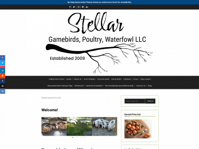 stellargamebirds.net snapshot