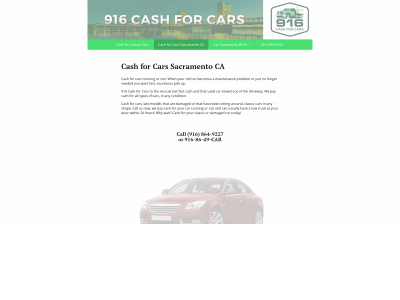 916cashforcars.com snapshot