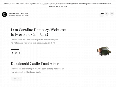 everyonecanpaintwithcarolinedempsey.com snapshot