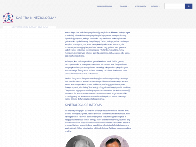 kineziologija.lt snapshot