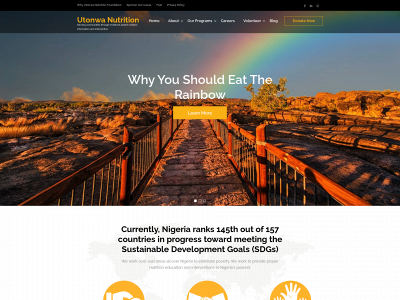 utonwanutrition.org snapshot