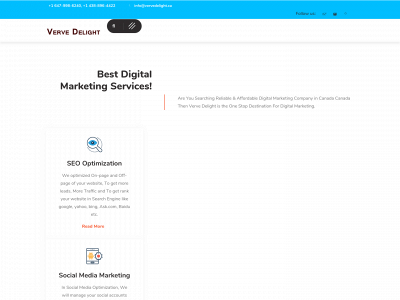 vervedelight.ca snapshot